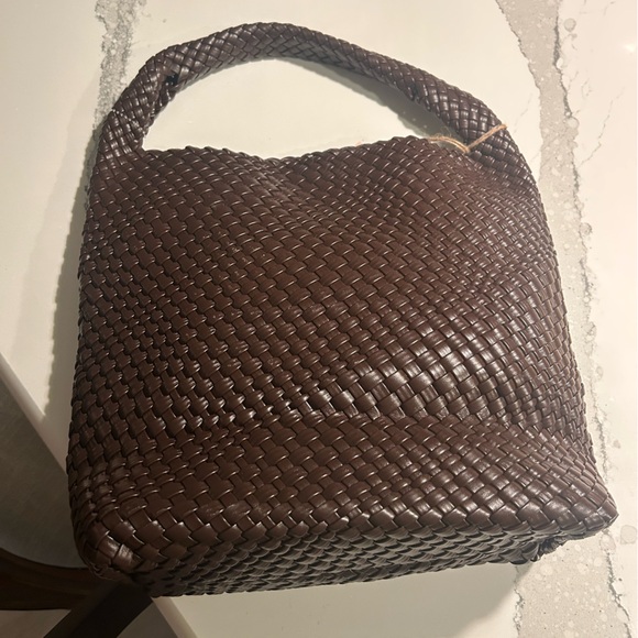 •NWT E N Expressions NYC Large Brown Tote Bag With Additional Bag Inside - Picture 6 of 8